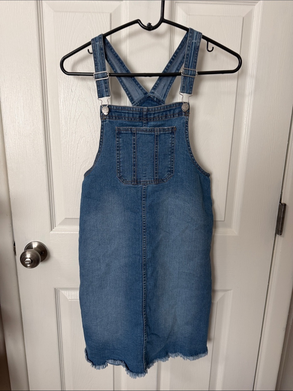 Jordache Girls Blue Denim Overall Dress